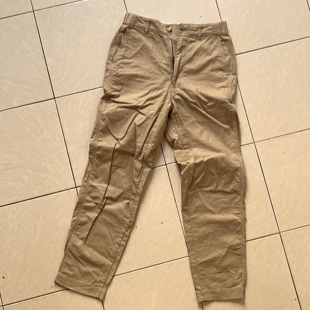 Uniqlo Linen Blend Tan Pants